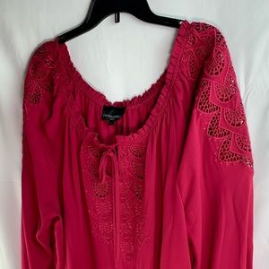 Pink Blouse for women. 2X size.